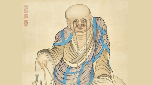 歷朝歷代出現不少神奇的高僧、修道人。圖為清丁觀鵬畫十六羅漢像之第四嘎禮嘎尊者（局部圖）。