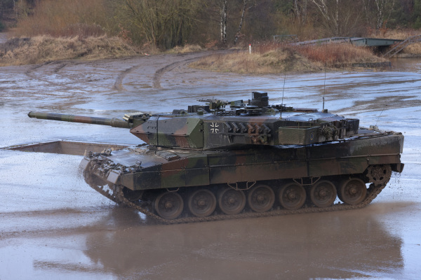 德国“豹2 A6”（Leopard 2 A6）重型主战坦克。（图片来源：Sean Gallup/Getty Images）