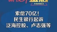 民生銀行起訴自家副董事長：求生還是反目(圖)