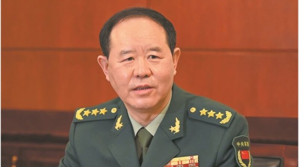 消息人士称，现任中央军委委员刘振立可能接任中国国防部长。（图片来源：中共国防部网页）