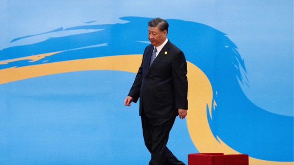 2023年10月18日，习近平出席北京第三届“一带一路”国际合作高峰论坛开幕式。(图片来源：PEDRO PARDO/AFP via Getty Images）