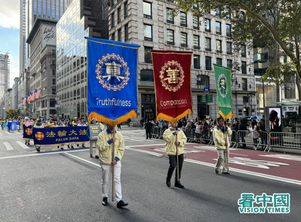 紐約老兵節于11月11日在紐約曼哈頓第五大道舉辦游行，有300團體逾2萬人共襄盛舉