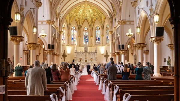 教堂婚禮儀式。