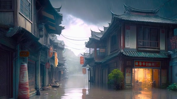 中国 中华 降雨 建筑 水灾 淹水 570625925