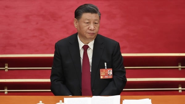 2023年3月5日，习近平出席第十四届全国人大第一次会议的开幕式。（图片来源：Lintao Zhang/Getty Images）