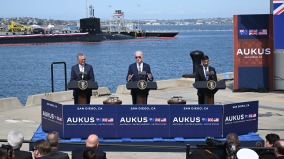 应对北京扩张澳英美宣布AUKUS核潜艇计划(图)
