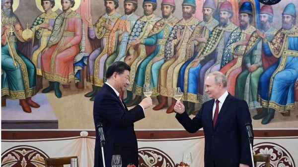 普京和习近平在莫斯科会面