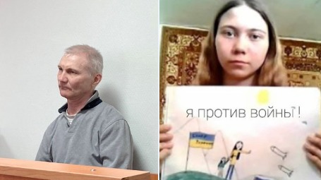 俄羅斯男子莫斯卡廖夫（Alexei Moskalyov）女兒在學校畫了飛彈落於烏克蘭，促使她的學校校長報警。