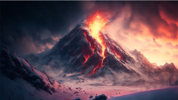 火山 火山爆发 火山喷发 554915321