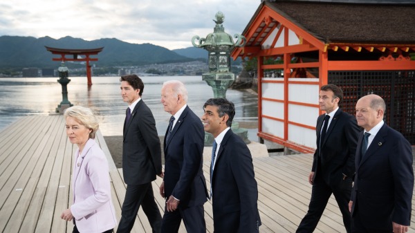 英国首相苏纳克（Rishi Sunak）出席G7领导人峰会