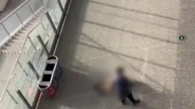 上海虹橋火車站一女子墜樓現場曝光(組圖)