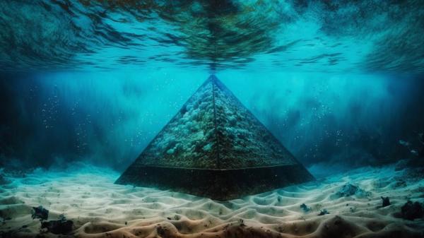 百慕達三角地帶海域西面，發現了一座巨大的金字塔
