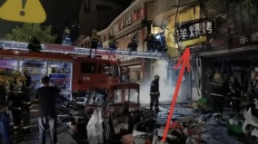 银川烧烤店爆炸3疑点內部画面曝光(视频图)