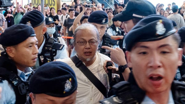 6月3日，藝術家陳式森（三木）在被警員帶走時，激動高喊：「不忘六四！香港人唔好驚！香港人唔洗驚佢哋！」