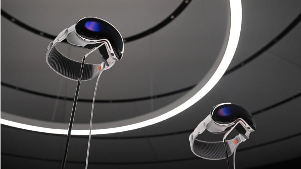 2023年6月5日，蘋果公司宣布新增強現實耳機Vision Pro。（JOSH EDELSON/AFP via Getty Images)(16:9)