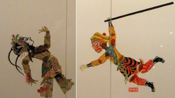 孫悟空棒打白骨精皮影戲，現藏於中國雲南省昆明市雲南省博物館。