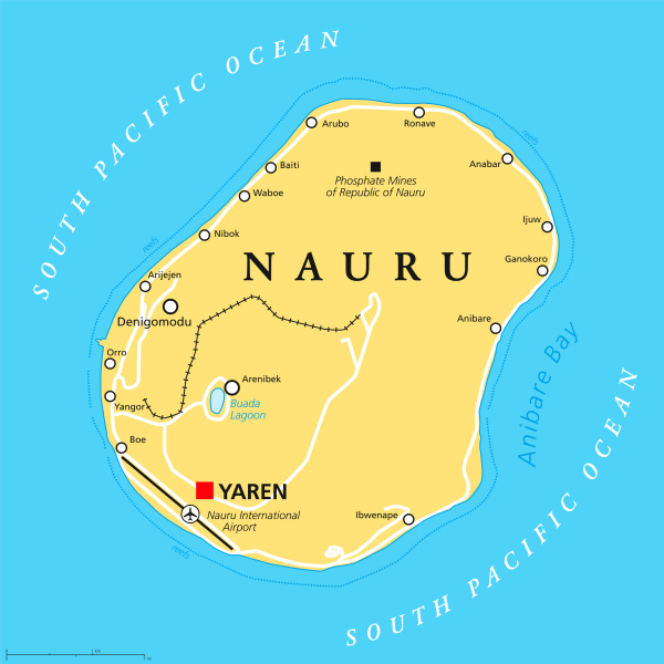 瑙鲁政治地图