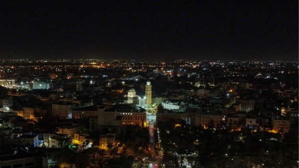 利比亞首都的黎波里（Tripoli）夜景。