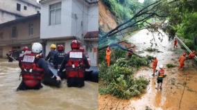 海葵台风肆虐广西玉林爆泥石流7人遇难(视频组图)