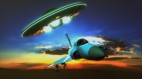 美国公布UFO影像不明物体不断纠缠雷霆二式攻击机(图)