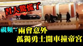 習兩會驚魂轎車衝撞新華門女子衝主席台(視頻)