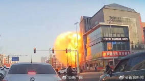 燕郊爆炸“超大火球”夷平建筑50小区急停燃气(视频图)