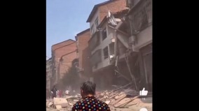 “波及范围100米”四川达州一居民楼爆炸(图)