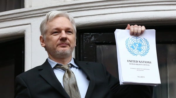 維基解密（Wikileaks）創始人朱利安·阿桑奇（Julian Assange）