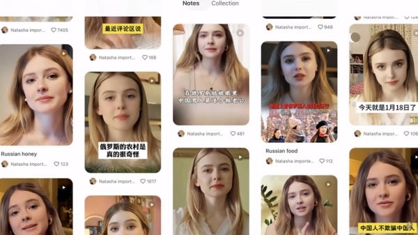 烏克蘭女大生發現自己的臉遭到長期盜用，其假冒俄羅斯女郎狂捧中國。