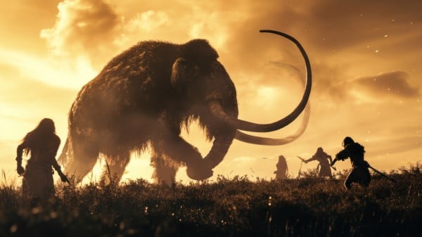 猛犸象 长毛象 人类 史前 古代 远古 759116997