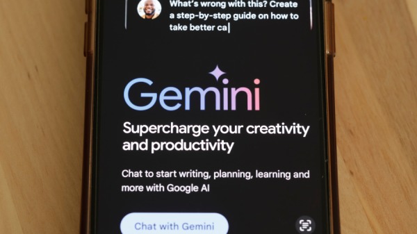 Google推出的生成式人工智慧（AI）語言模型Gemini