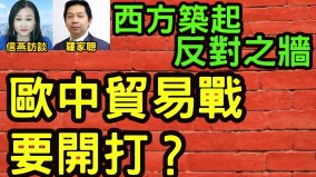 西方築起「反對之牆」歐中貿易戰全面開打(視頻)