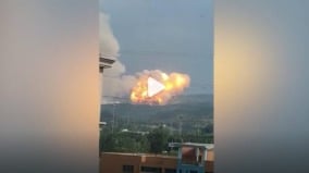 突發：河南鞏義1火箭墜落爆炸(視頻圖)