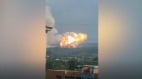 突发：河南巩义1火箭坠落爆炸(视频图)