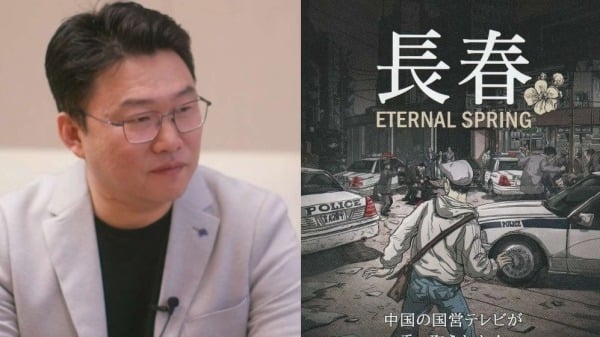 5月31日，动画纪录片‘长春’看中国记者采访了漫画家大雄