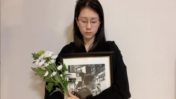 7月1日，平野雨龍在社交平台上上傳一張紀念梁健輝去世三週年的照片。（平野雨龍FB）