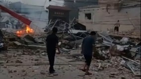 夷為平地河北商鋪燃氣爆炸致3死3傷(圖)
