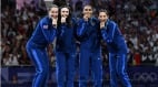 美国女子花剑队首夺奥运团体金牌(图)